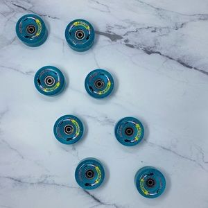 Sure-Grip Roller Skate Wheels + Bearings